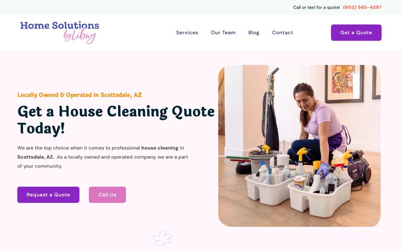 Home Solutions by Libny website built by MorePie