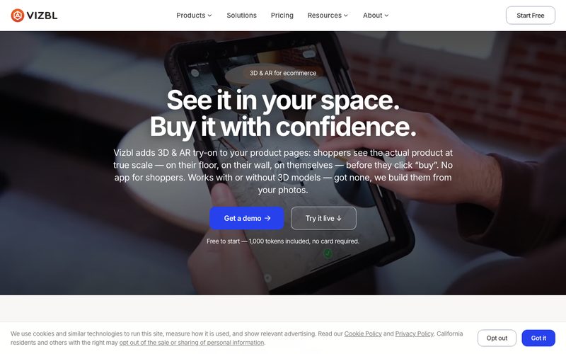 Vizbl website built by MorePie